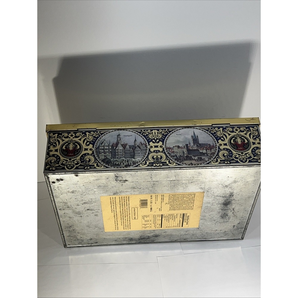 Henry Lambertz GMBH &‎ Co Tin Biscuit Box Hinged Chest 1998 Aachen Germany 14.5" - Picture 6 of 10